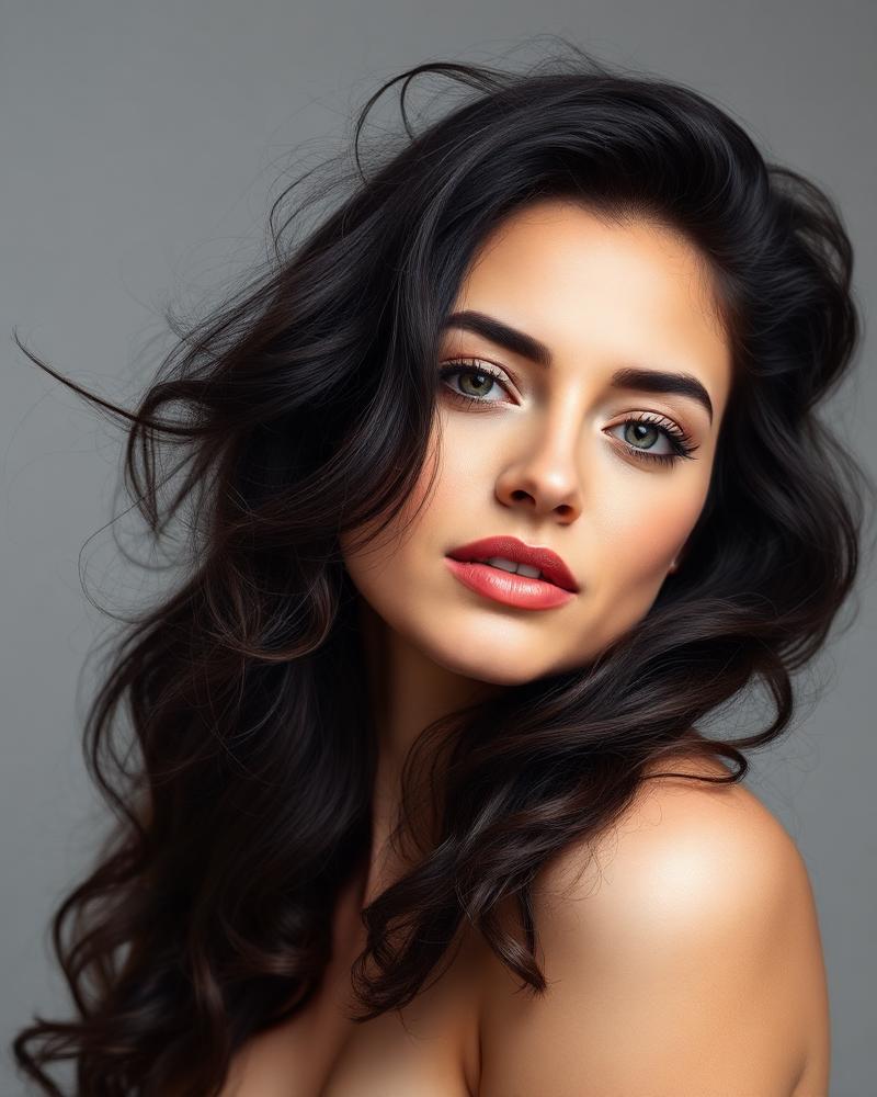 Antes do Hidraliso — Ondulado com frizz e volume
